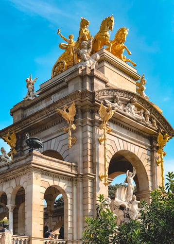 Sculpture of Venus and Aurora at Parc de la Ciutadella