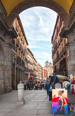 Halal food at Plaza Mayor Madrid