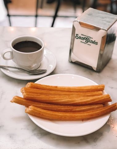 Halal churros and chocolate in Madrid