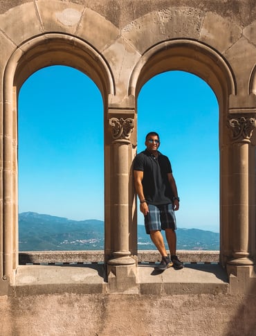 Arch sculpture at Montserrat Spain