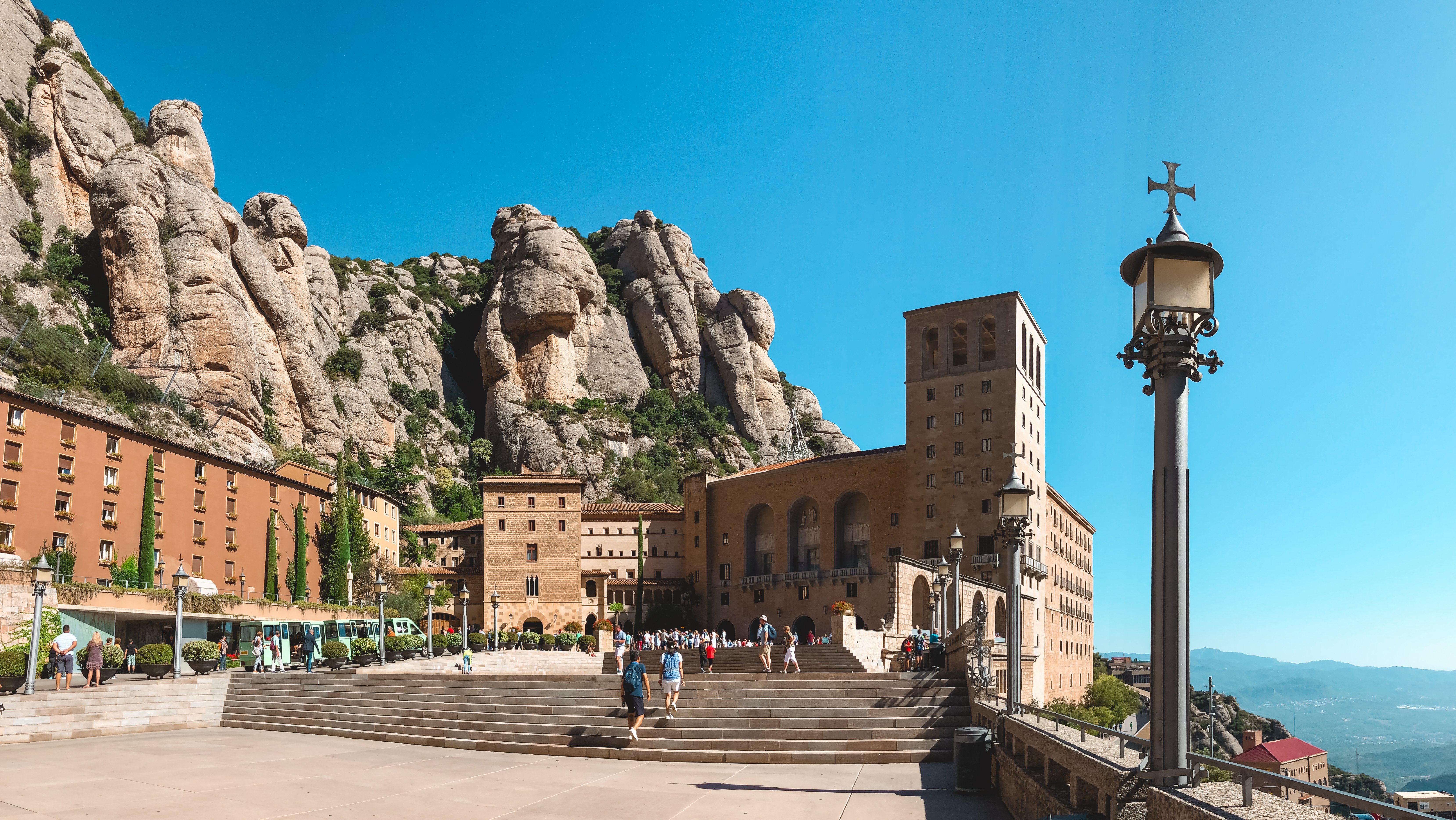 Montserrat monastery on mountain