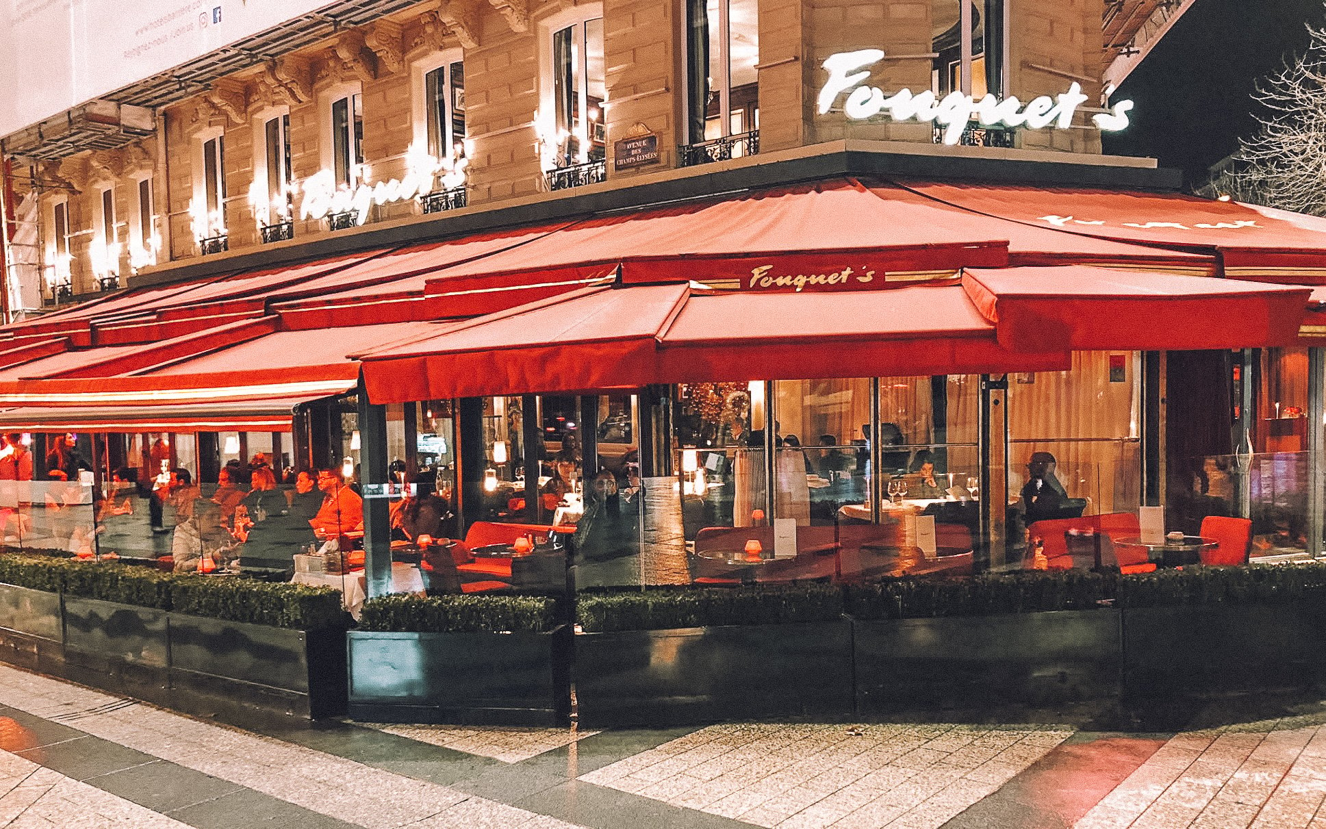 Exterior of halal restaurant Le Fouquet