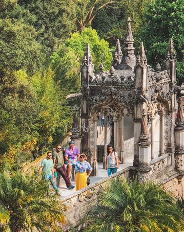Muslim couples at Quinta da Regaleira
