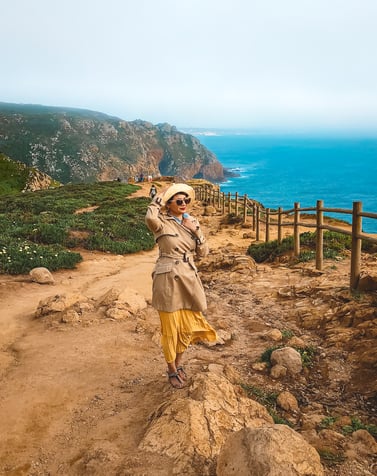 Muslim travel blogger Cabo da Roca Sintra 