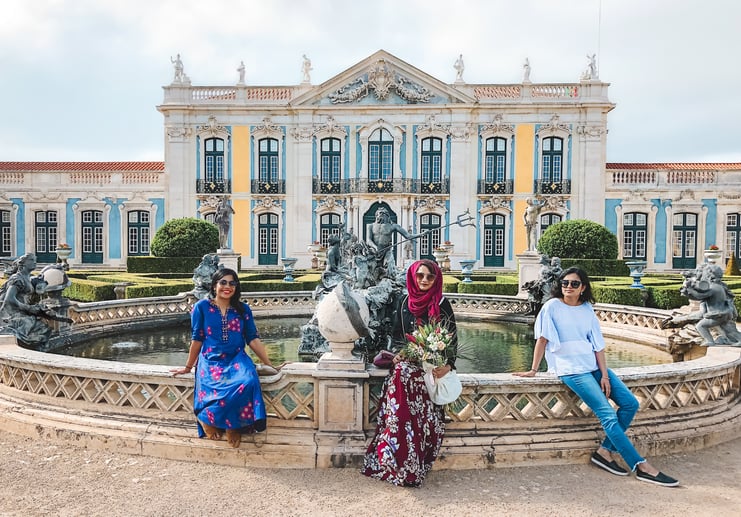 Sintra-Portugal-Palace-of-Queluz-fountain