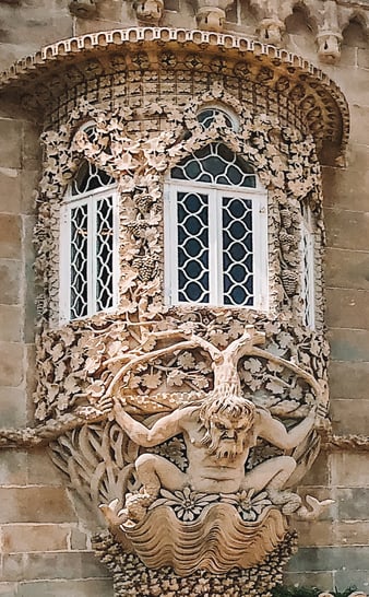 Portugal Pena Palace architecture in Sintra