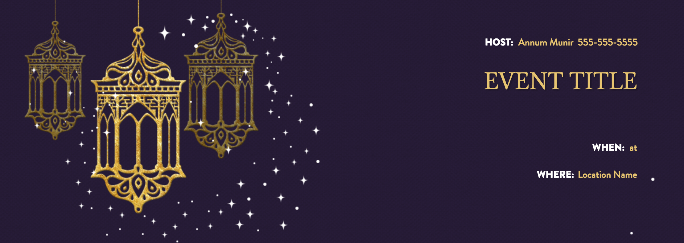 Hosting a festive Eid party