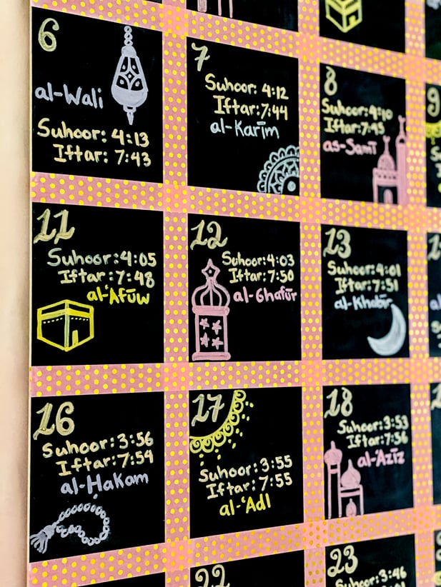 DIY-Ramadan-decorations-chalkboard-calendar-tutorial