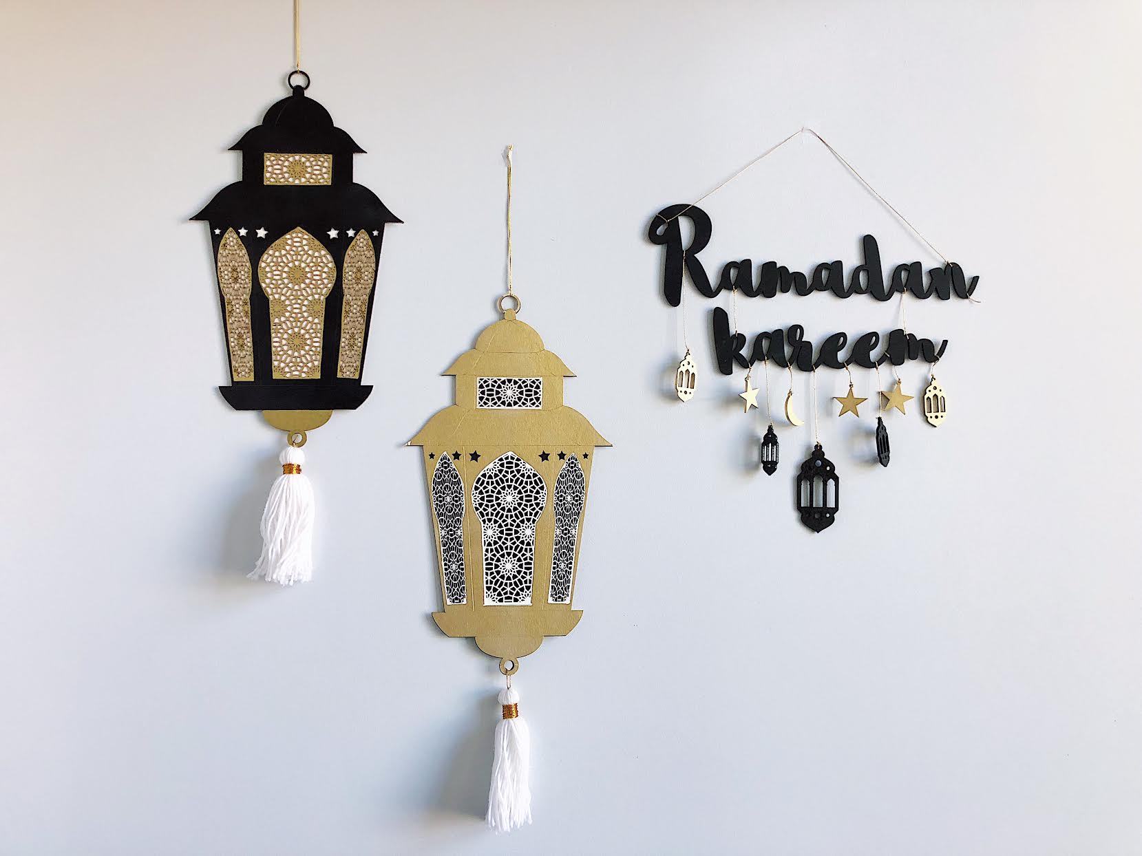 EID DECORATION Crest Transparent Acrylic Muslim Islamic Optical 